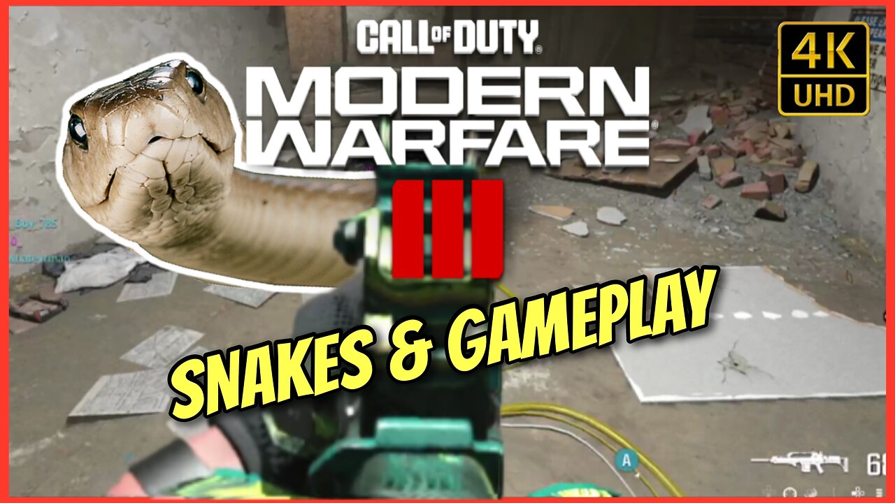 MW3 Snakes & Gameplay (4K)