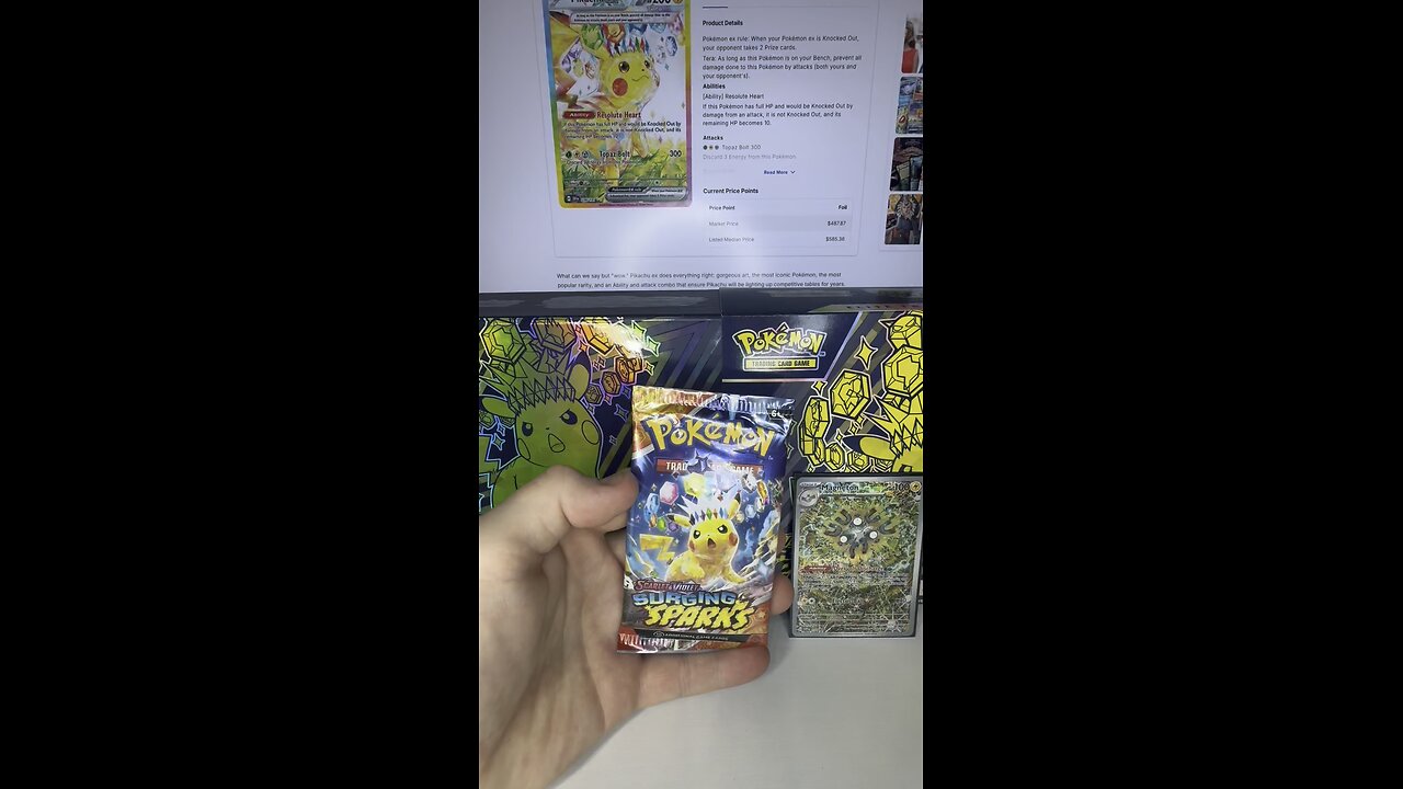 Pokemon Surging Sparks Pack Pulls! #pokemon