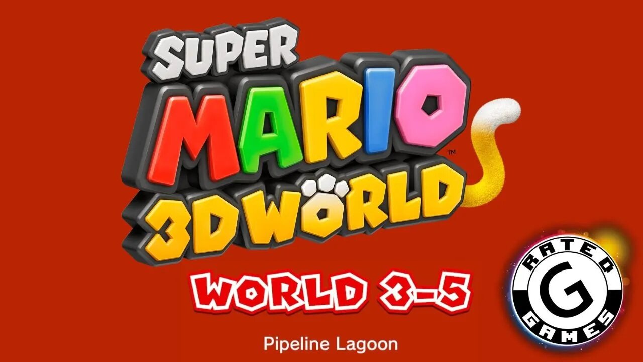 Super Mario 3D World No Commentary - World 3-5 - Pipeline Lagoon - All Stars and Stamps