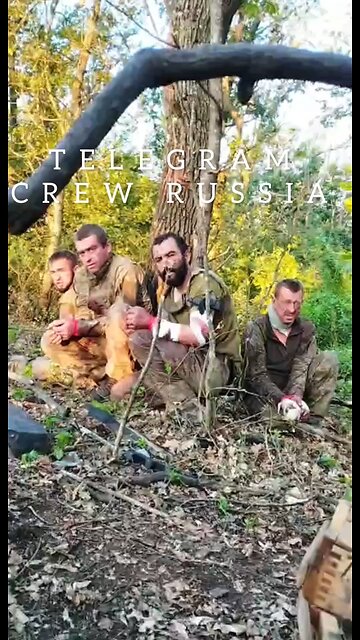 Captured Ukrainian servicemen after the assault on Novosyolovsky in the LPR.