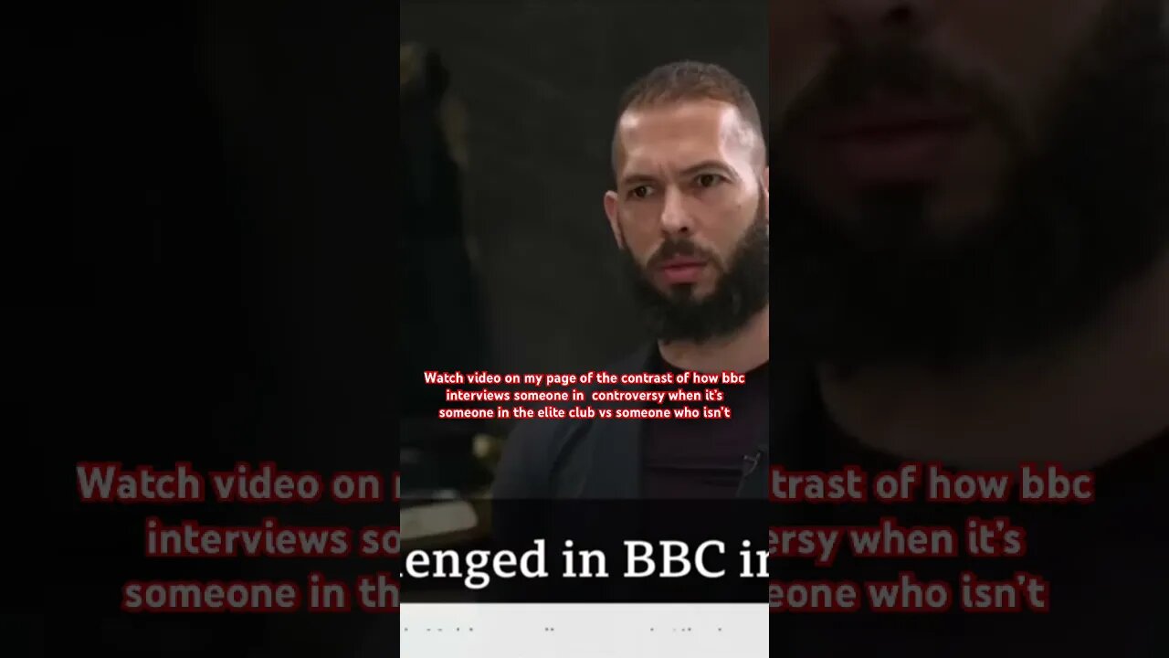 how bbc interviews someone in controversy #andrewtate #tatespeech #tatebrothers #bbc #schofield