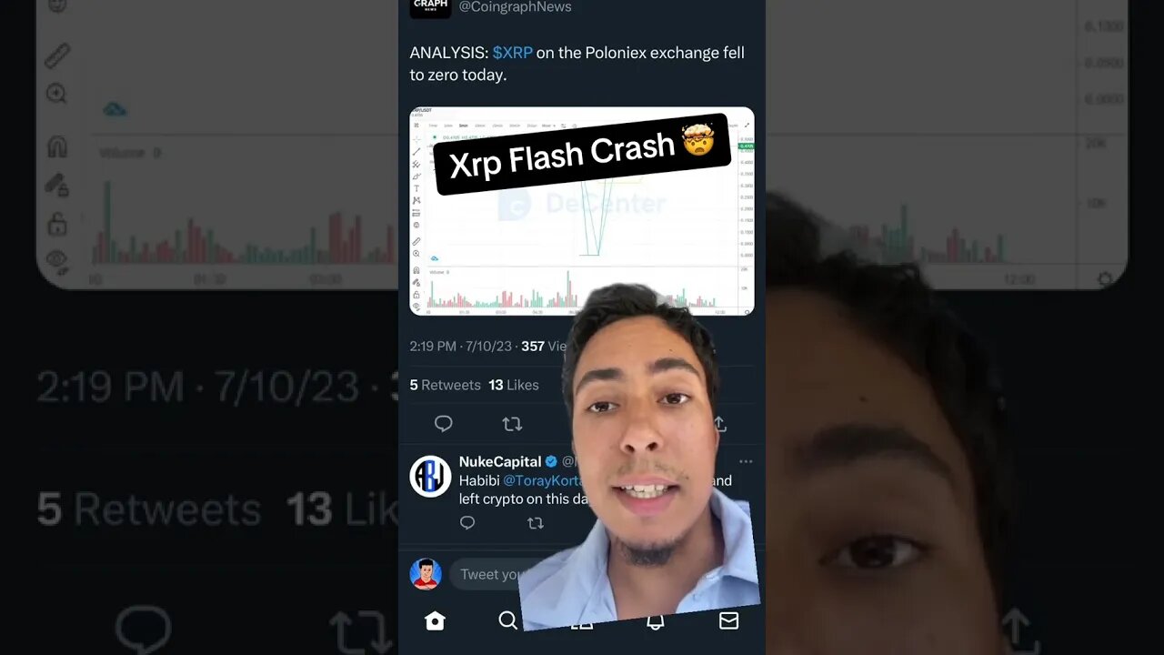XRP Flash Crash To Zero On This Exchange #xrp #crypto
