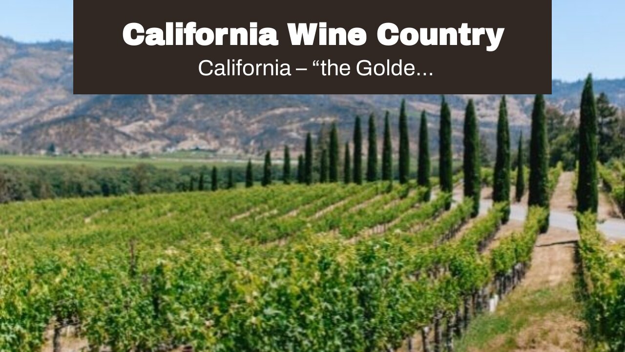 California Wine Country