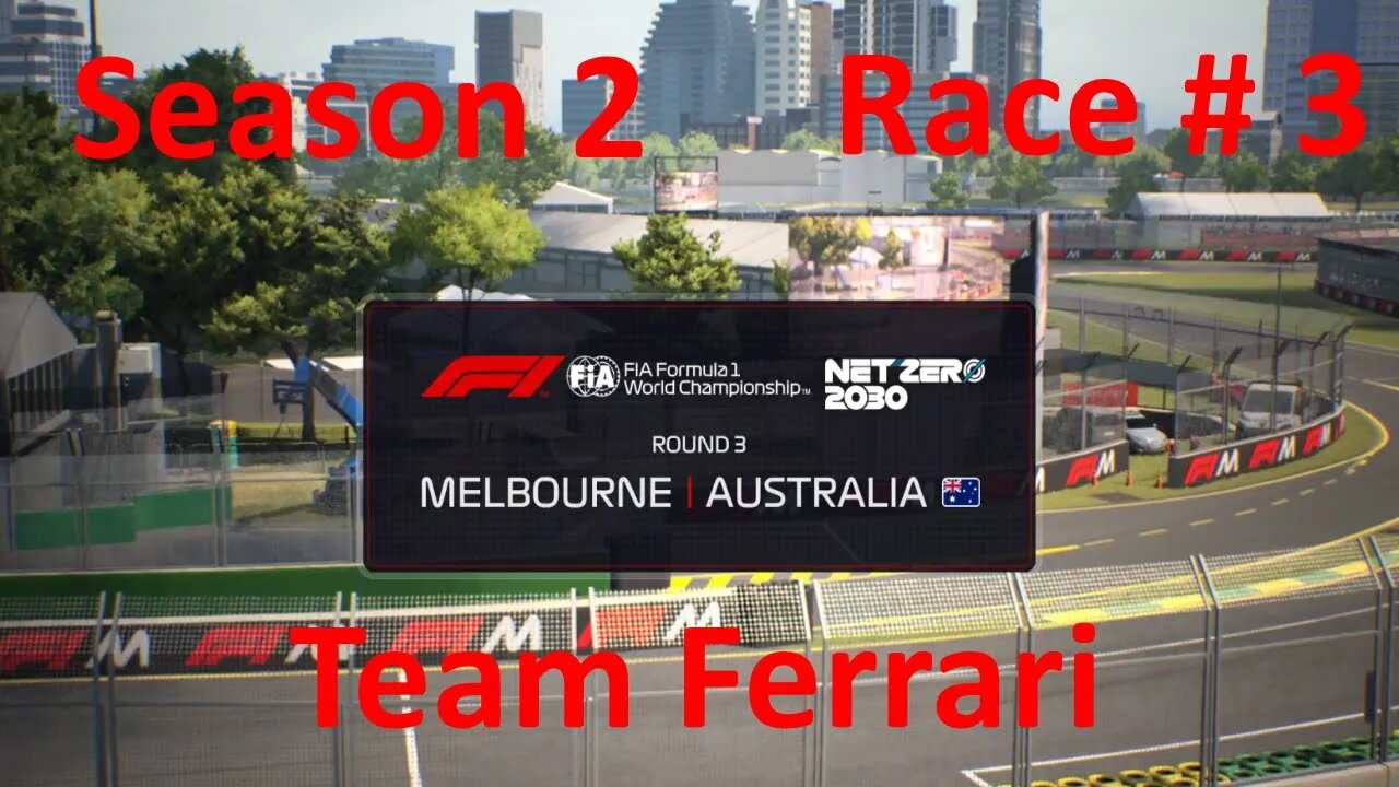 F1 Manager 2022 Season 2 Team Ferrari Race 3