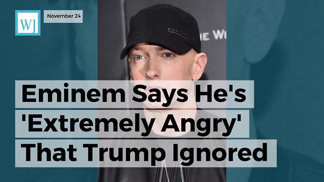 Eminem Says He's 'Extremely Angry' That Trump Ignored the Rap Song He Wrote About Him