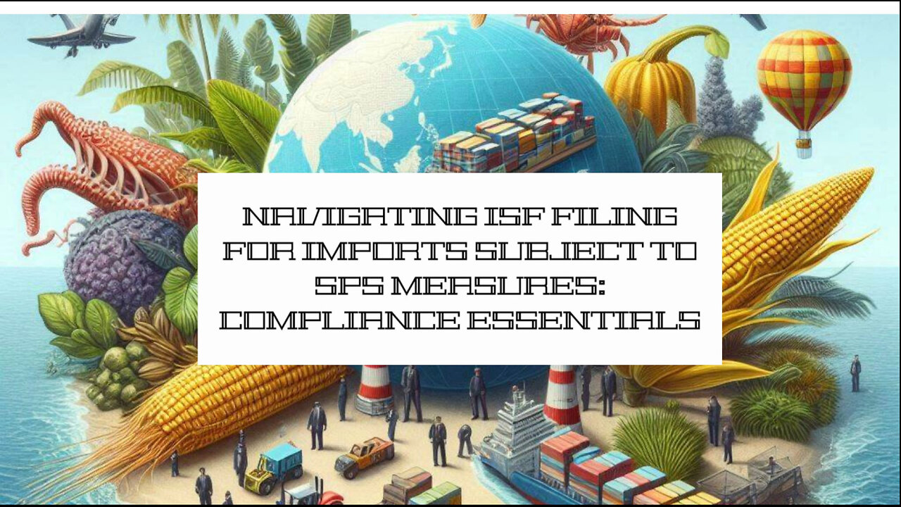 Understanding ISF Requirements for SPS-Regulated Imports