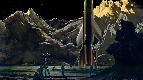 50s Space Retro Futurism: A Future Imagined By Chesley Bonestell