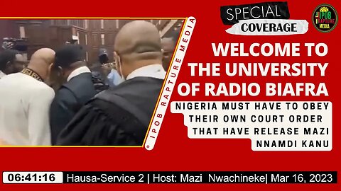 Welcome To The University Of Radio Biafra | Hausa-Service 2 | Host: Mazi Nwachineke | Mar 16, 2023