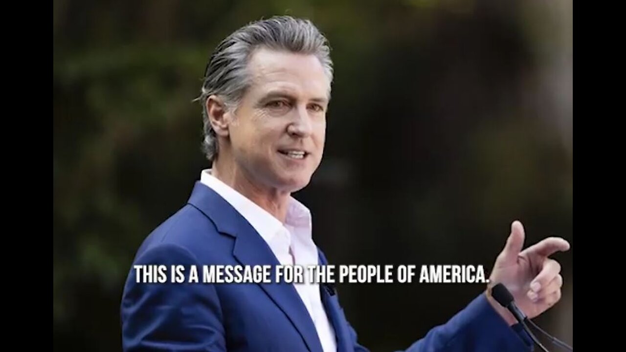 Babylon Bee: Gavin Newsom's message to America