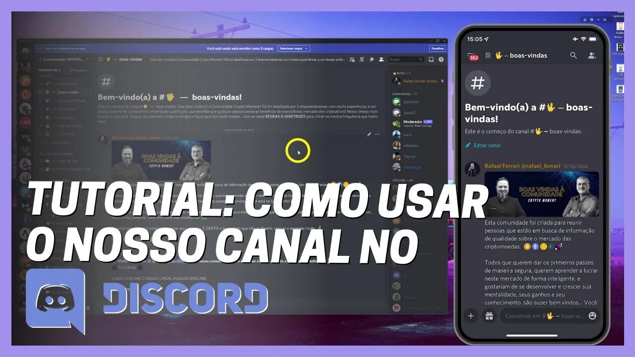 [🐴CRIPTO BAGUAL] TUTORIAL Como Utilizar o Canal Da Nossa Comunidade Crypto Moment No Discord