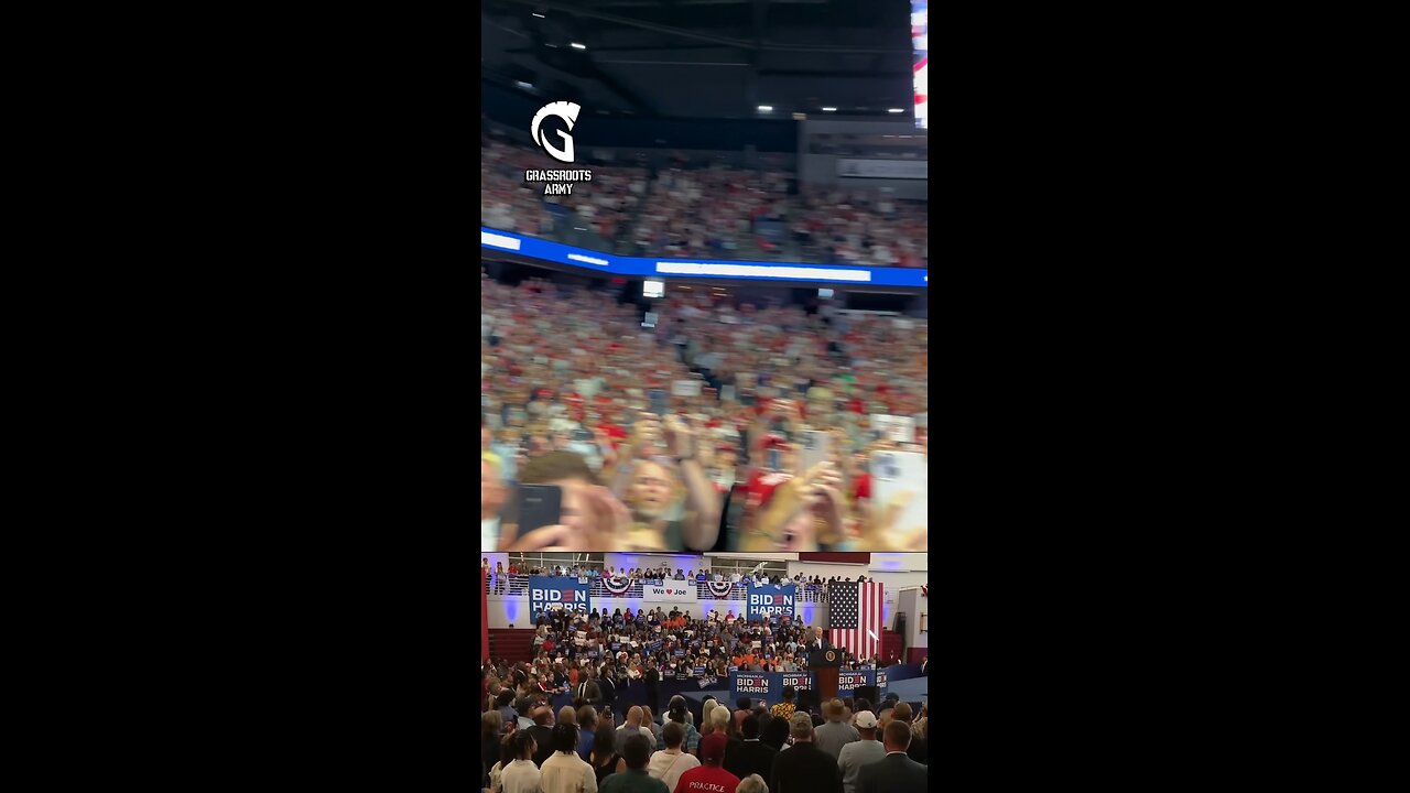 The dDisparity in Crowd Size Between Trump and Biden is Overwhelmingly Evident.