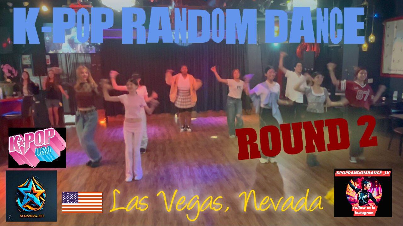 KPop Random Dance Play Las Vegas [Kpop USA] Starz Cafe (Round 2)