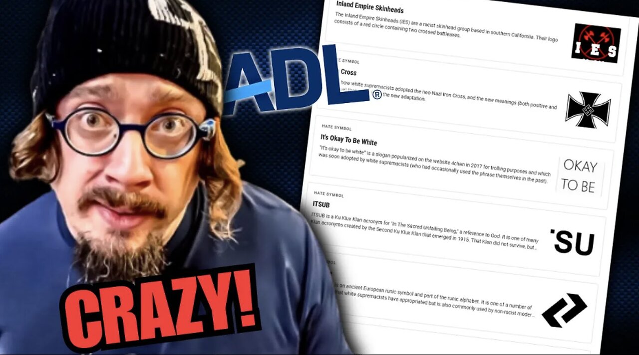 Sam Hyde on ADL Hate Symbols!