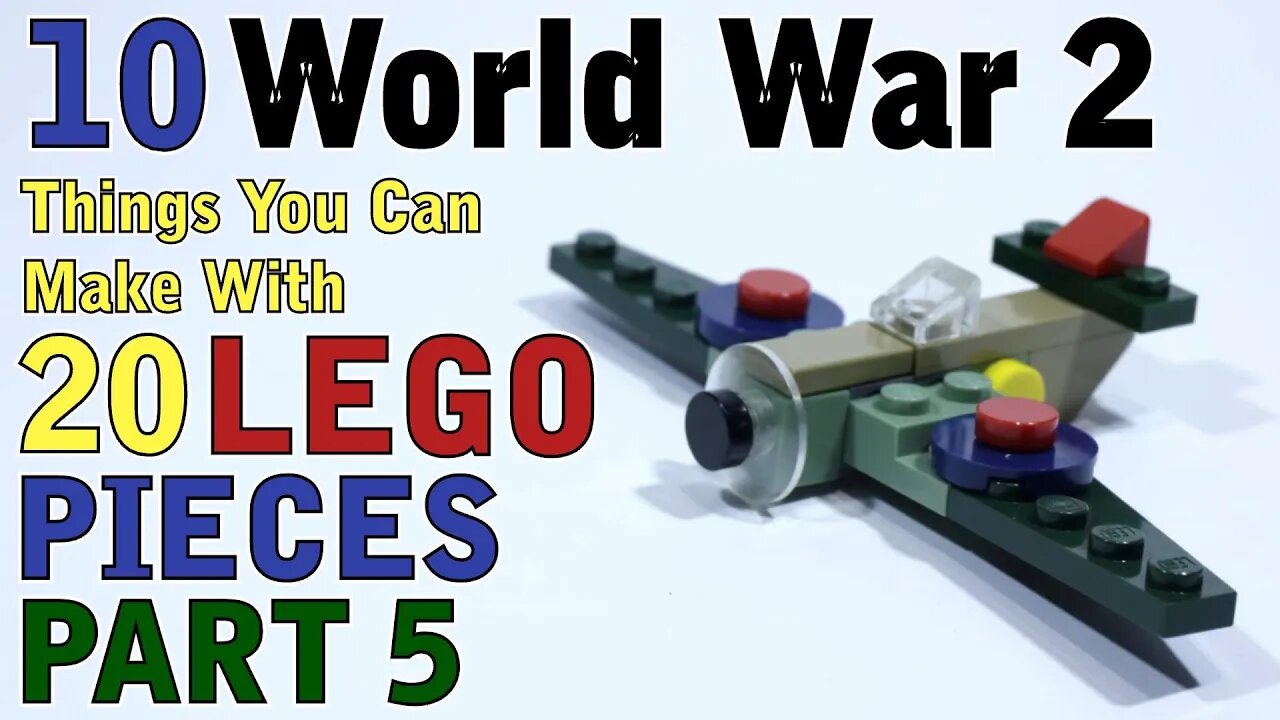 10 World War 2 things you can make with 20 Lego pieces Part 5