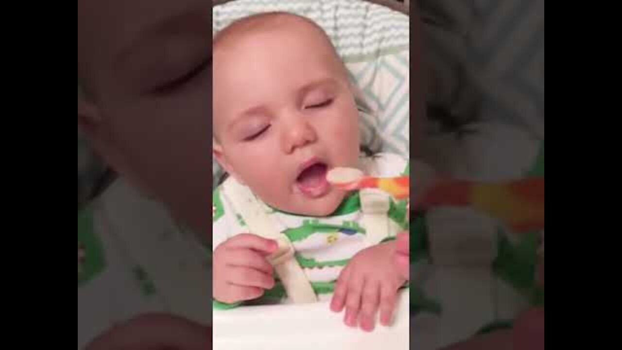 Funny Baby Videos eating # Short