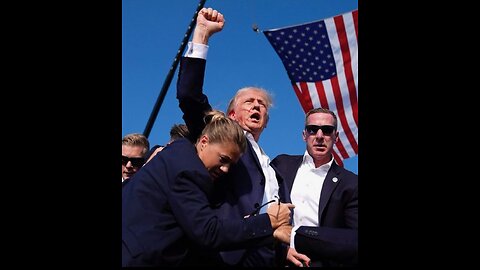 TRUMP BARELY MISSED BY GUN SHOTS