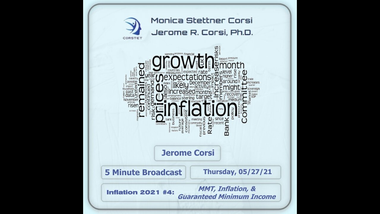 Corstet 5 Minute Overview: Inflation 2021 #4 - MMT, Inflation, & Guaranteed Minimum Income