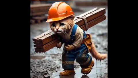 Hardworking Cat