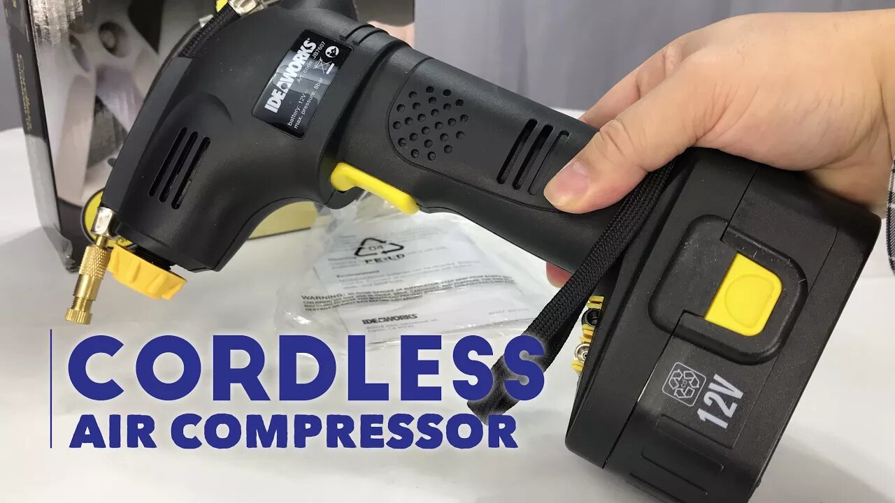 Cordless Portable Air Compressor Tire Pump with Built-in Gauge Review