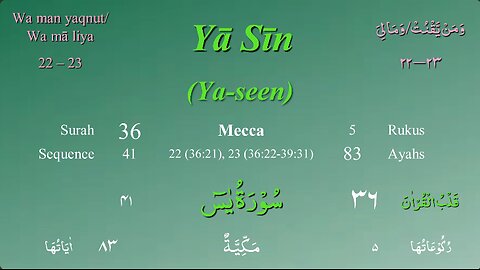 036 Surah Ya Seen by Mishary Al Afasy (iRecite)