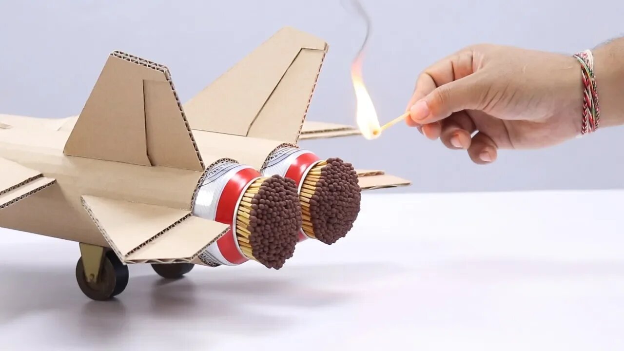 Cool Matches Powered Cardboard Double Jet