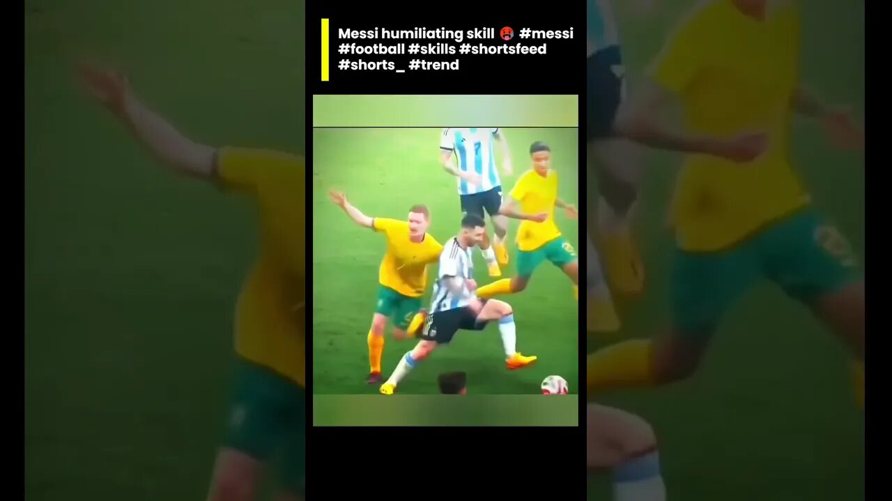 Messi humiliating skill #messi #football #skills #shortsfeed #shorts #trend