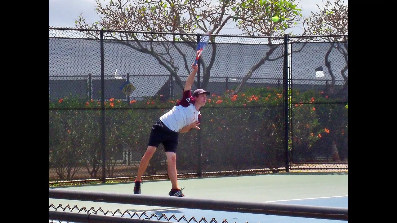 Jonathan Leake (Castle) vs Daniel Yamada (Kaiser) 3RD PLAYOFF Highlights - OIA Varsity Tennis 2011