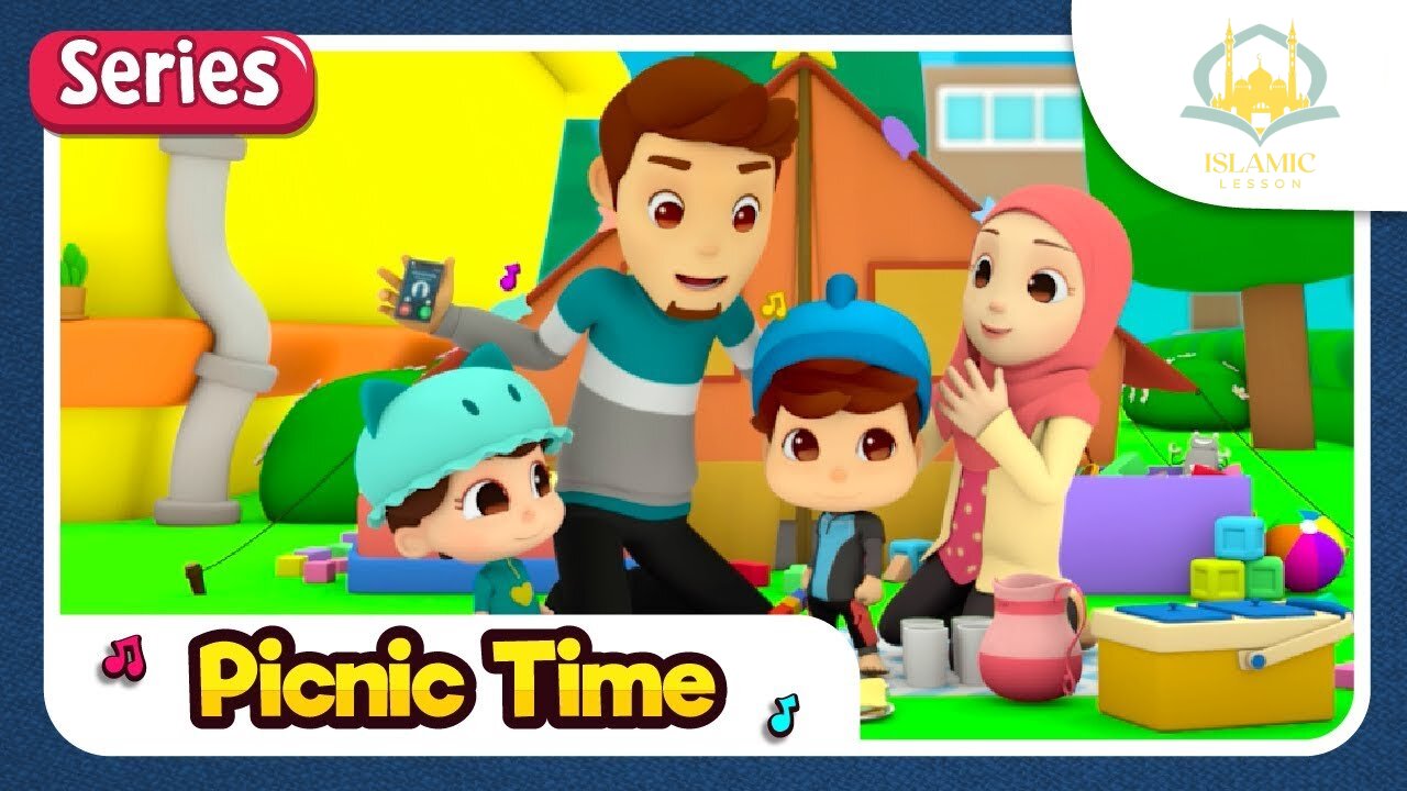 Omar & Hana | Picnic Time | Islamic Cartoon for Kids | Islamic Lesson