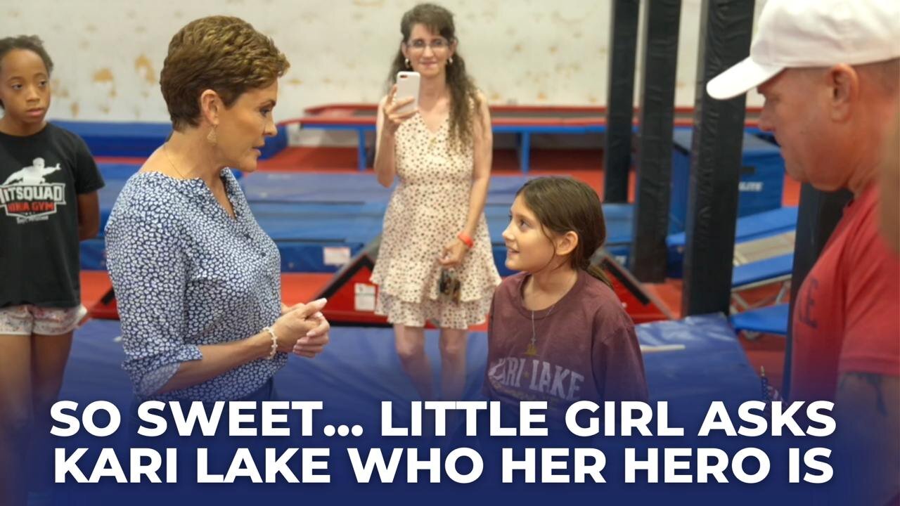 So Sweet... Little Girl Asks Kari Lake Who Her Hero Is