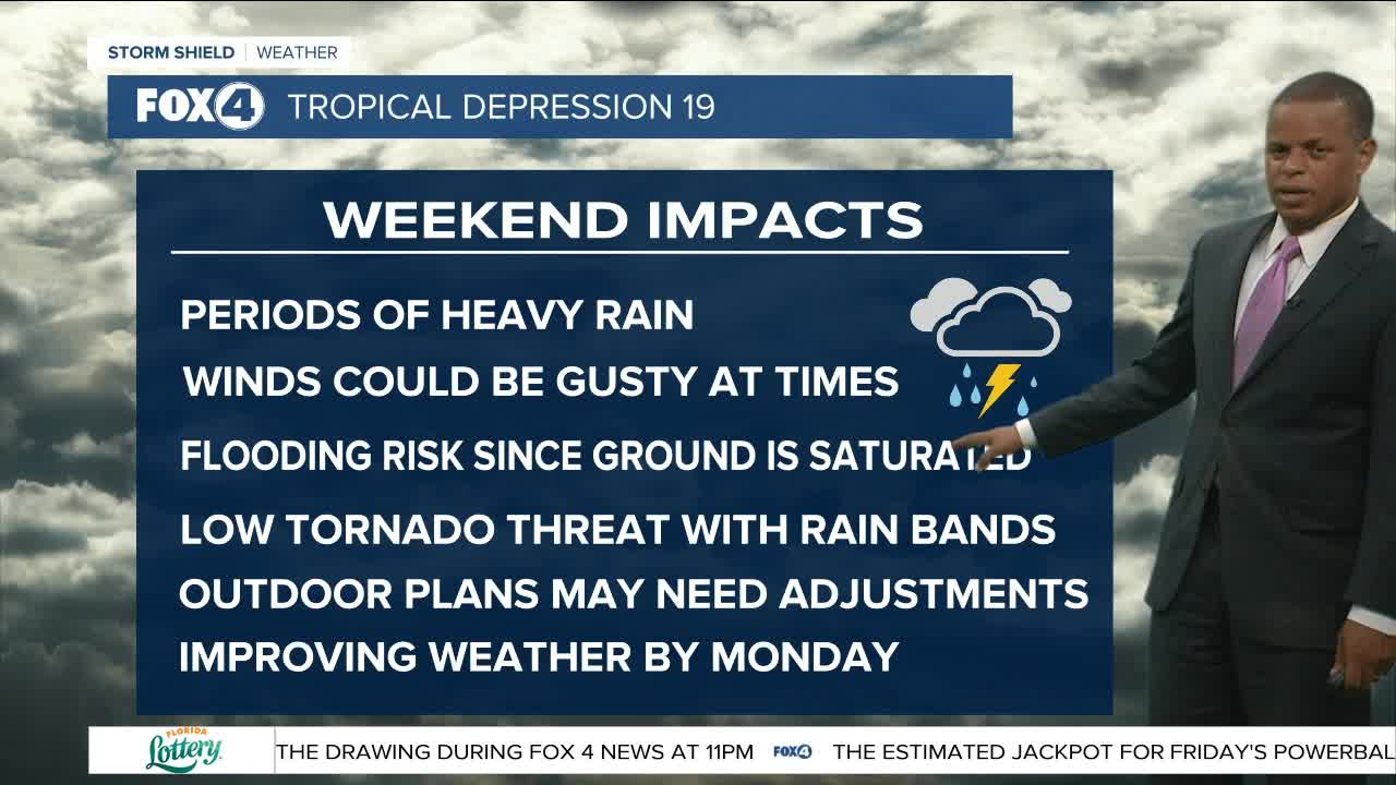 Tropical Depression #19 10 PM Update 9/11/20