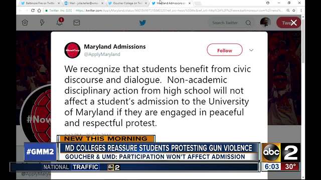 More MD colleges promise protests won't affect admissions