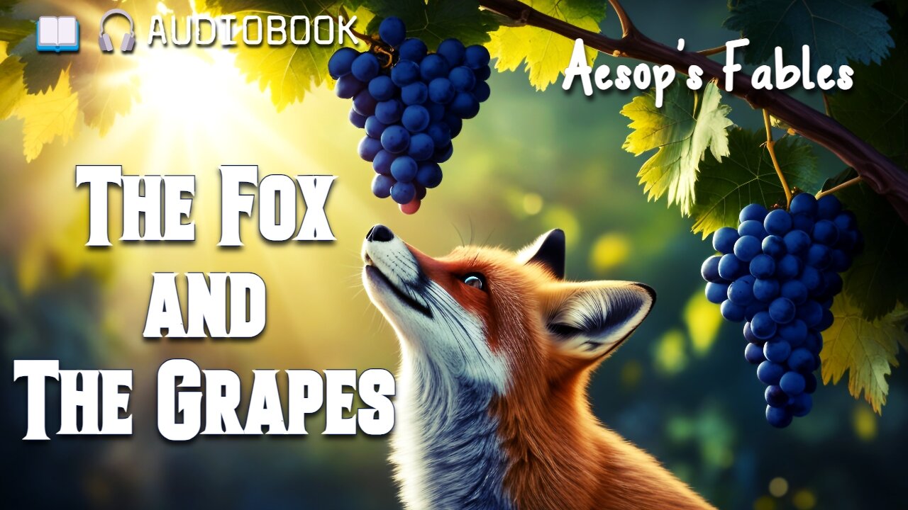 The Fox and The Grapes (1867) - Full Audiobook - Aesop's Fables - Children's Short Story