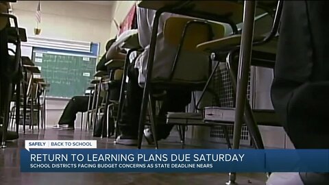 Safely Back to School: Return to learning plans due Saturday