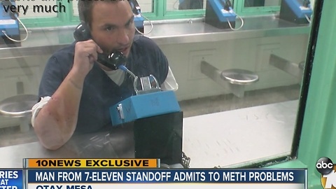 Man from 7-Eleven standoff admits to meth problems