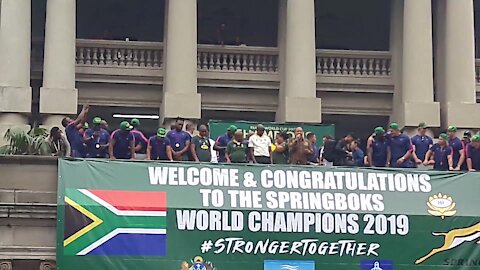 SOUTH AFRICA - Durban - Springboks parade RWC Trophy (Videos) (wCW)