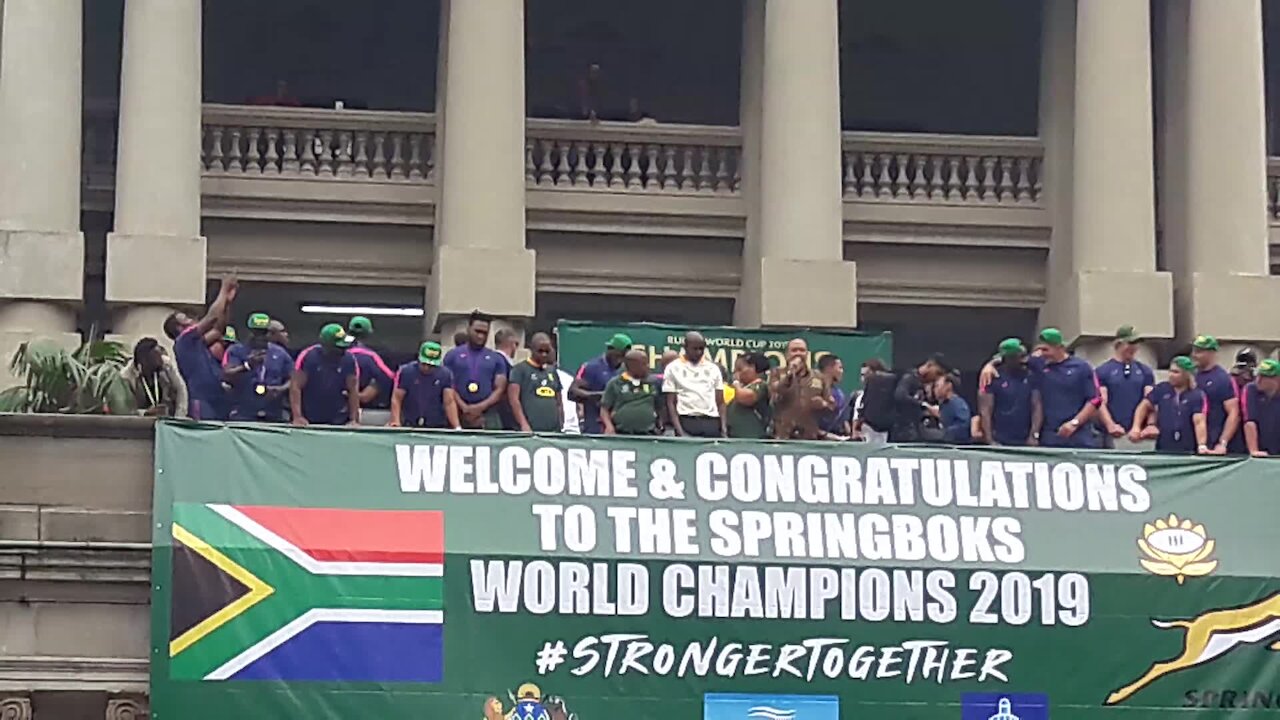 SOUTH AFRICA - Durban - Springboks parade RWC Trophy (Videos) (wCW)