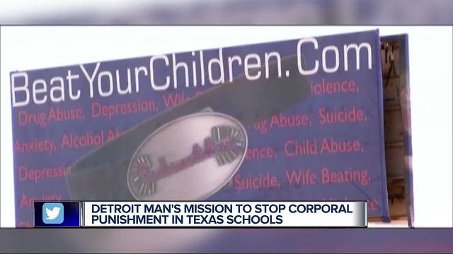 Detroit man's mission to stop corporal punishment in Texas school