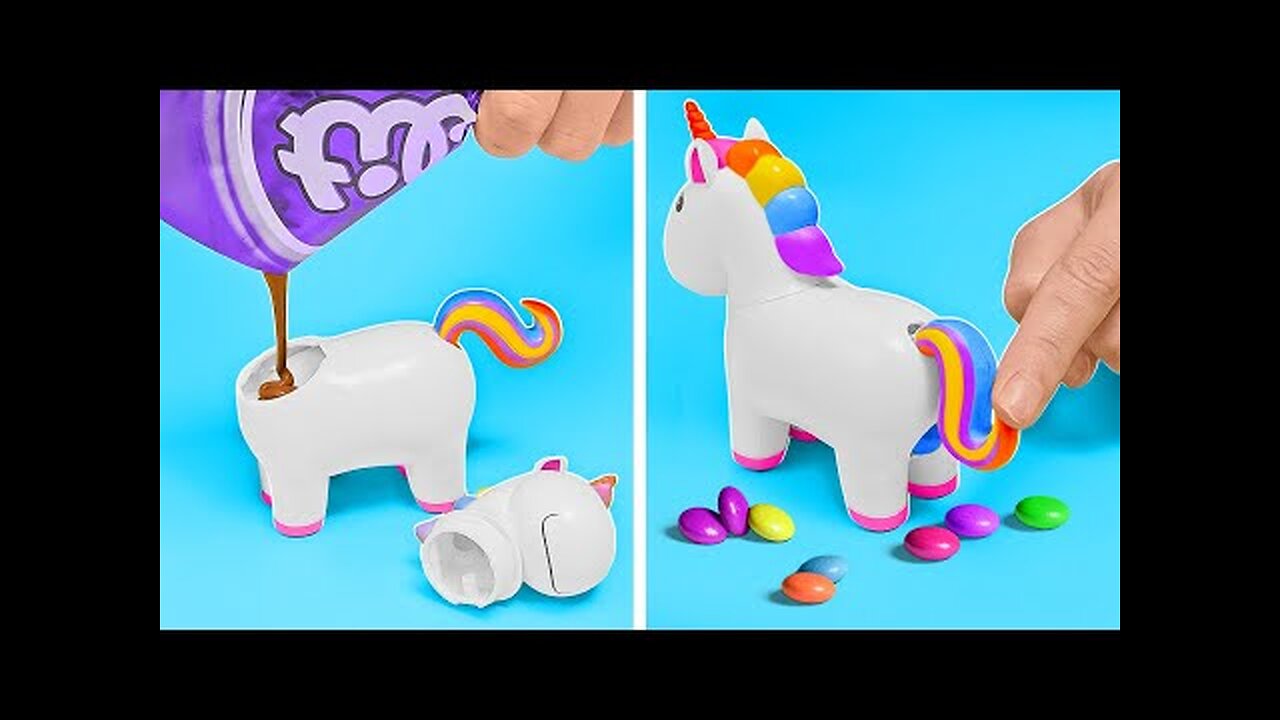 UNICORN CANDY GADGET & SWEETS HACKS YOU'LL LOVE! 🦄🍬