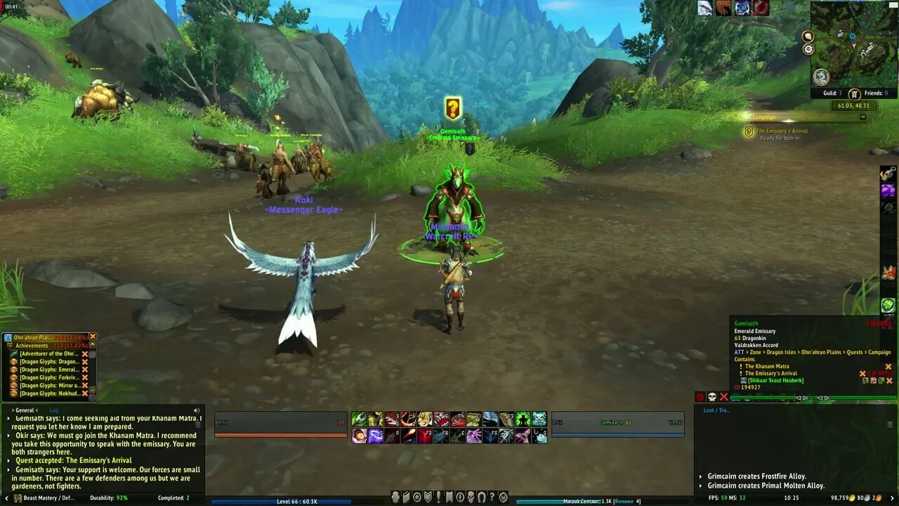 World of Warcraft Dragonflight The Emissary's Arrival