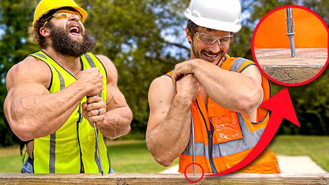 Bodybuilder vs Handyman Screwdriver Challenge