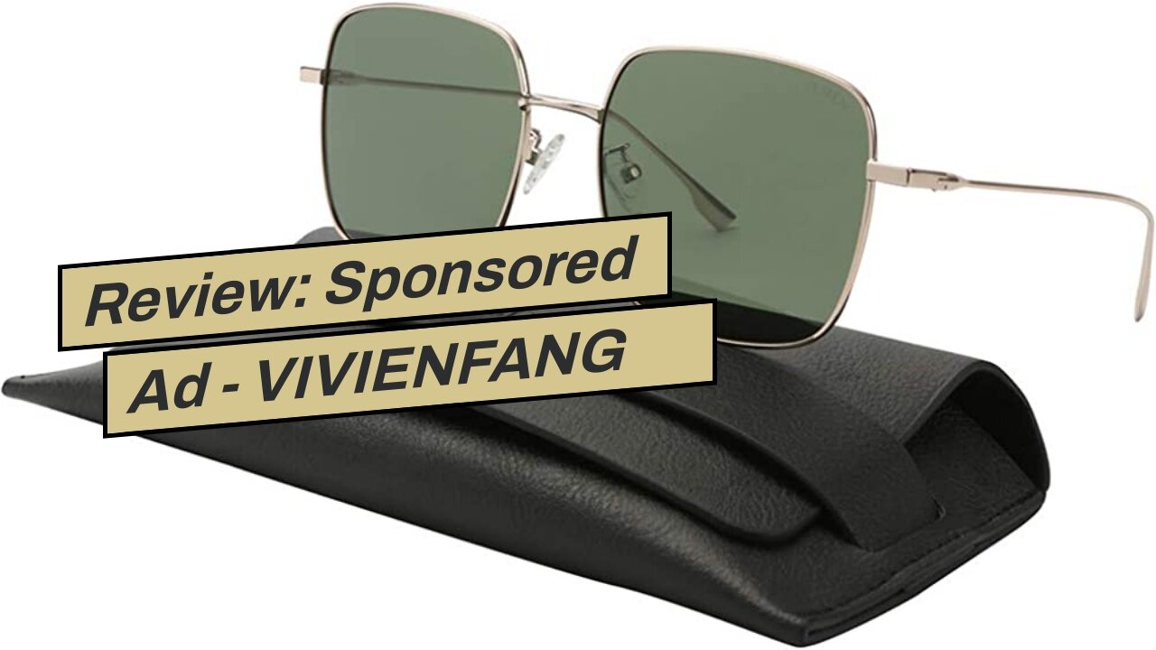 Review: Sponsored Ad - VIVIENFANG Trendy Polarized Sunglasses For Men Women, Retro Oversized Sq...