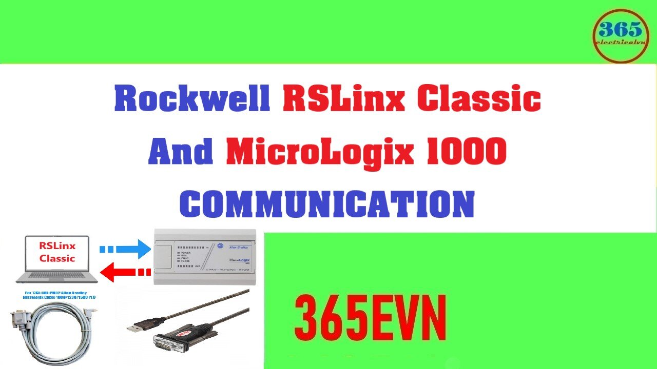 0056 - RSlinx classic micrologix 1000 communication on windows 10