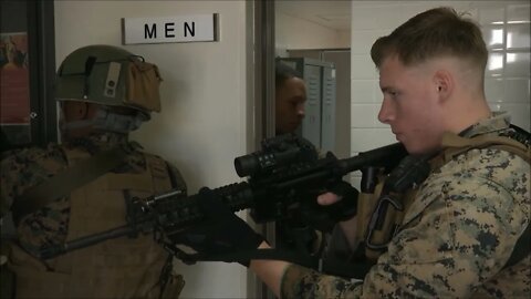 Marines Train in Close Quarters to Defend Threats to the Air Station