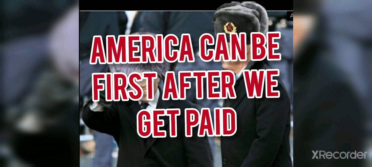 AMERICA CAN BE FIRST AFTER WE GET PAID!