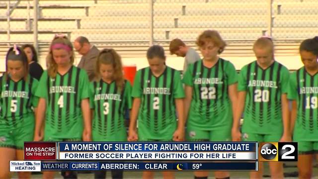 A moment for silence for Arundel High graduate