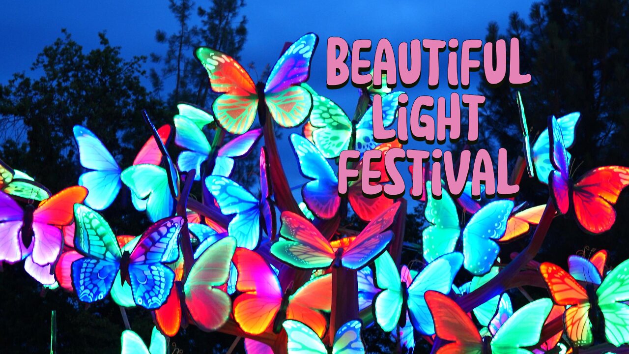 Glow Wild Light Festival in Northern California, adjacent to Sundial Bridge & Turtle Bay