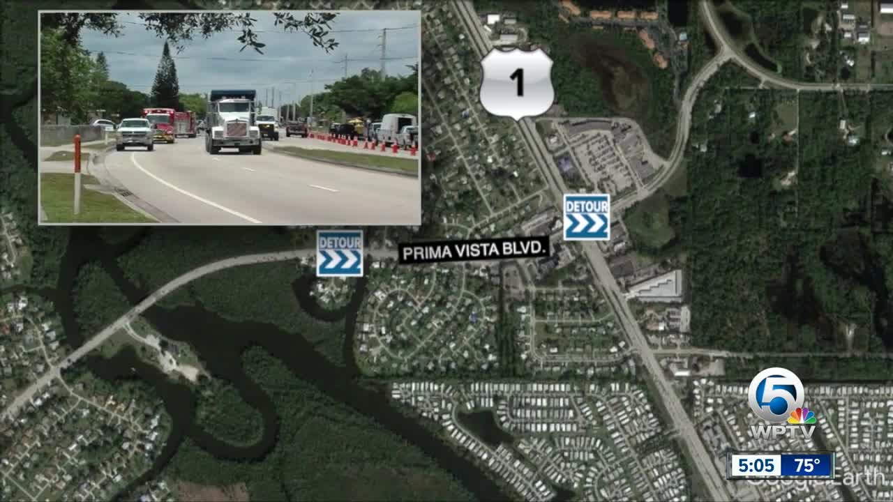 Road closure continues in Port St. Lucie after gas leak