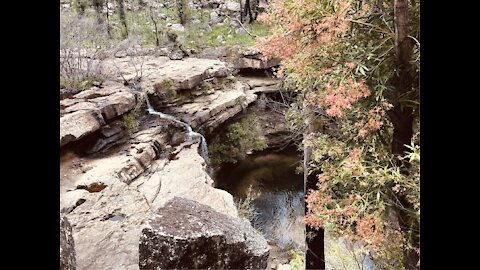 Bushfire reveals hidden waterfall