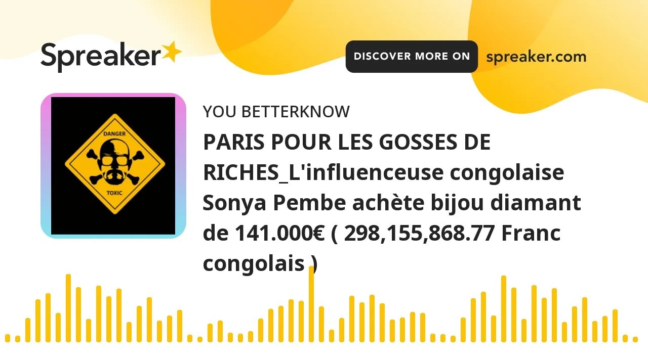 PARIS POUR LES GOSSES DE RICHES_L'influenceuse congolaise Sonya Pembe achète bijou diamant de 141.00