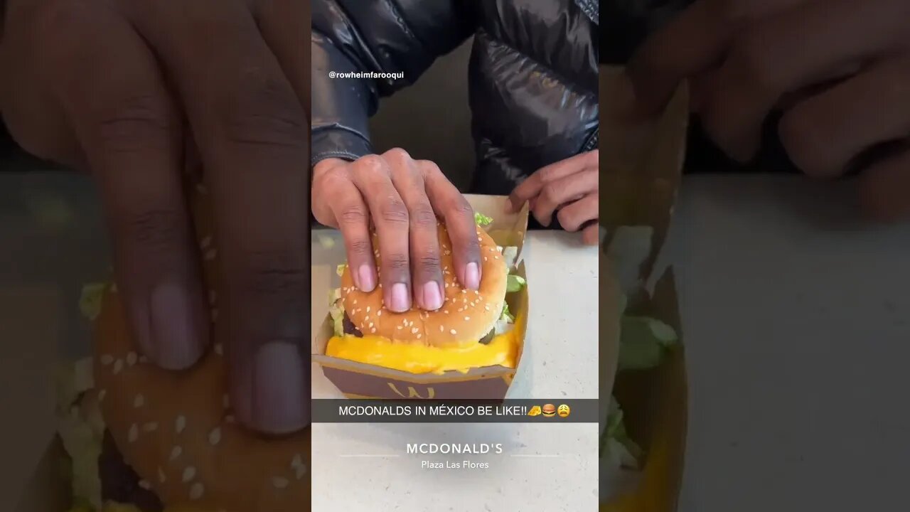 MCDONALDS IN MÉXICO BE LIKE!!🧀🍔😳#shorts